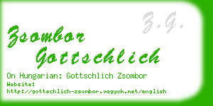 zsombor gottschlich business card